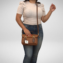 Bolsa Tiracolo alça de couro