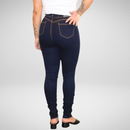 Calça jeans femina azul escuro