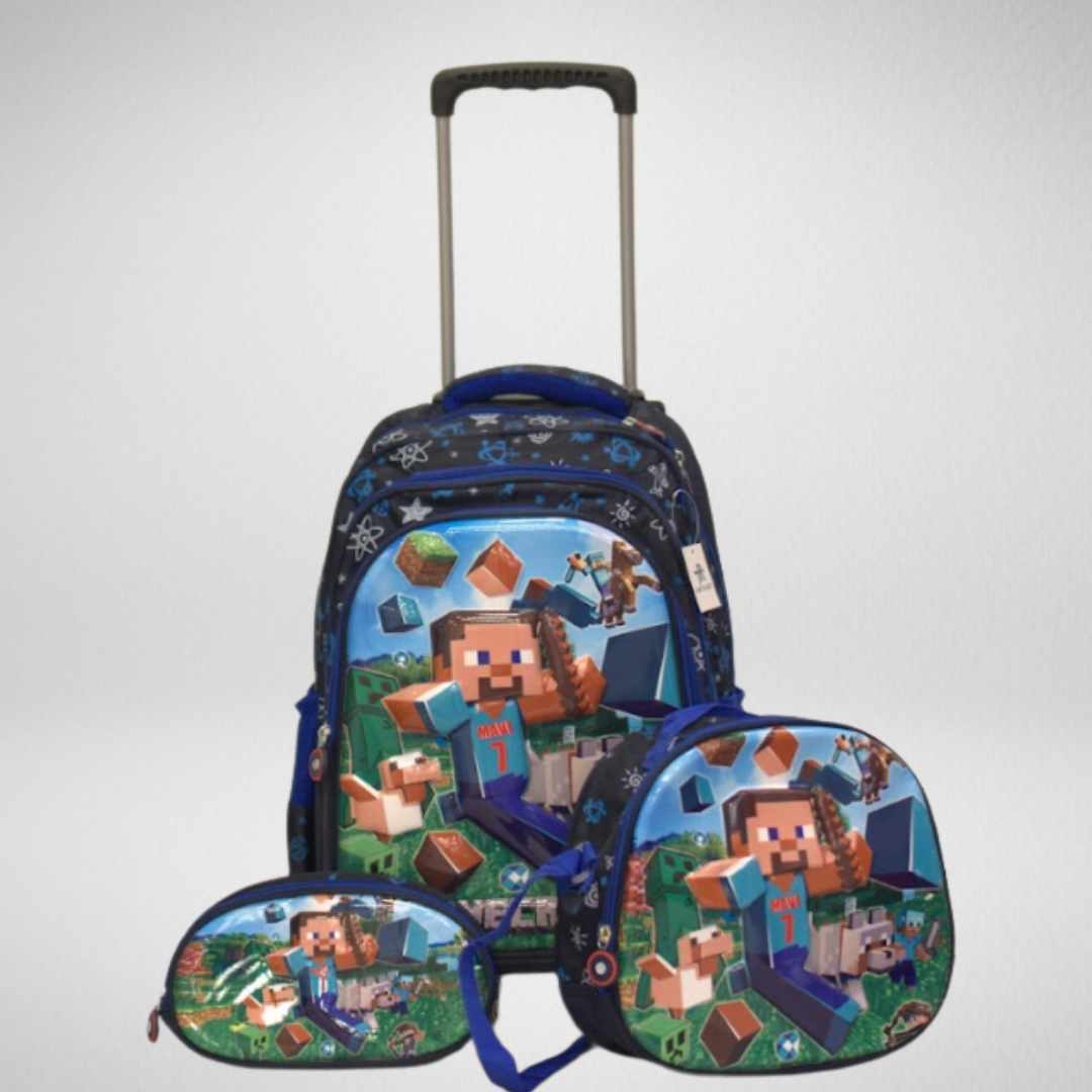 Mochila de rodinha Infantil Minecraft