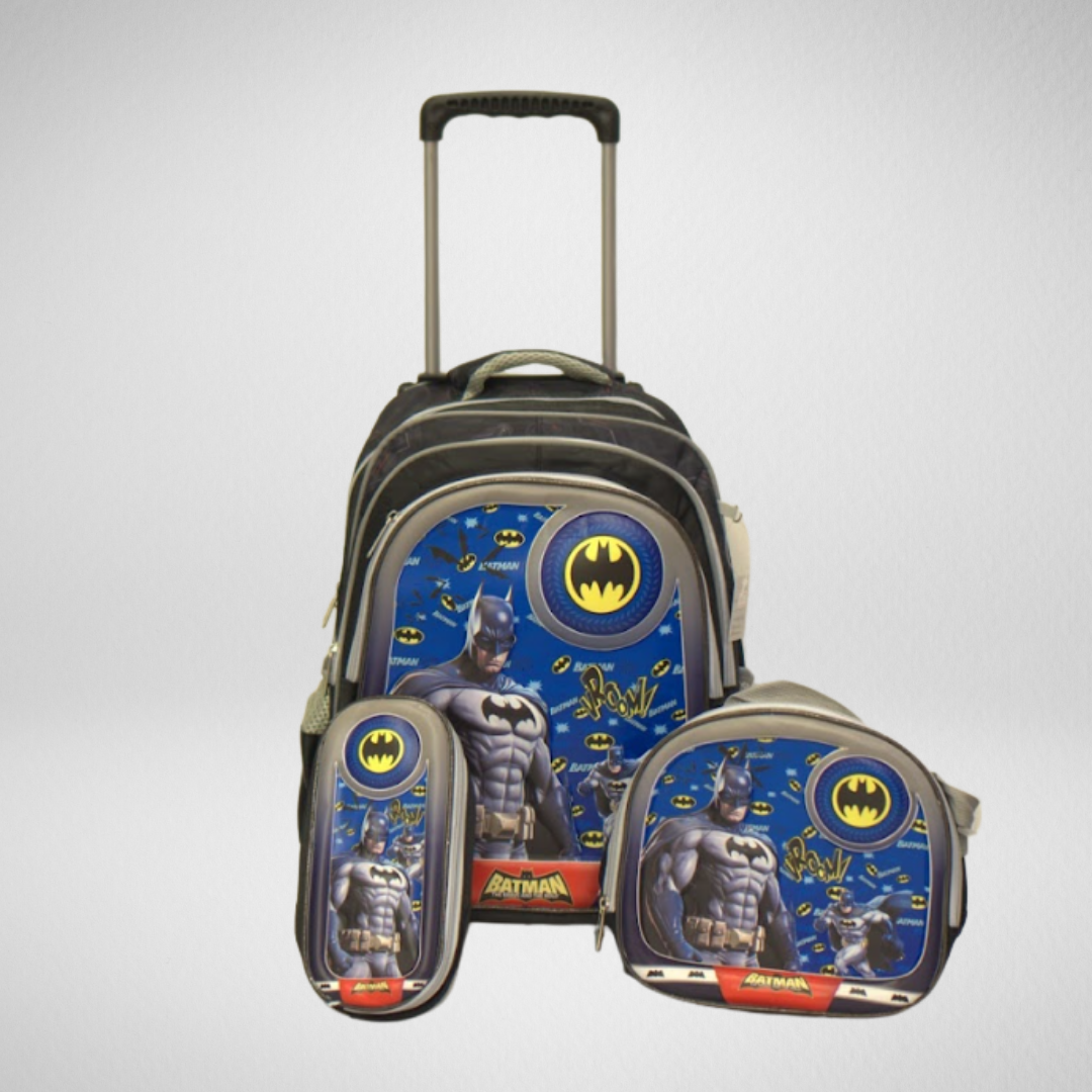 Mochila de Rodinha Infantil do Batman