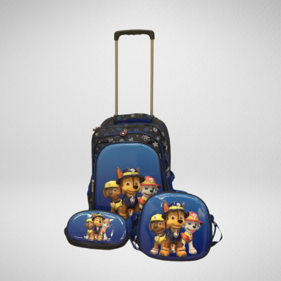 Mochila de rodinha infaltil Patrulha Canina