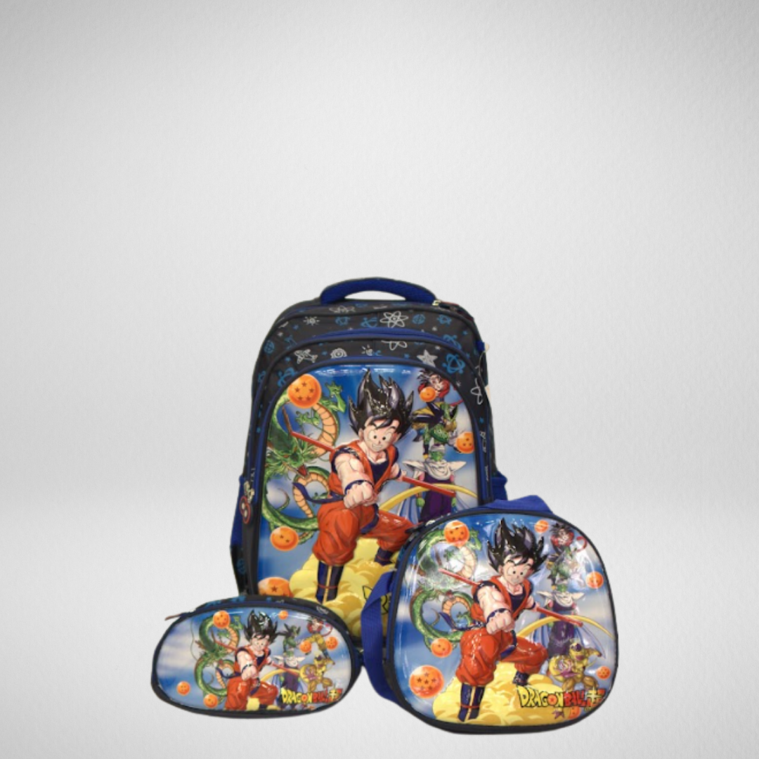 Mochila de rodinha infantil do goku
