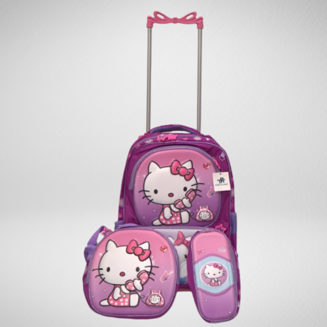 Mochila de rodinha infantil da Hello Kitty