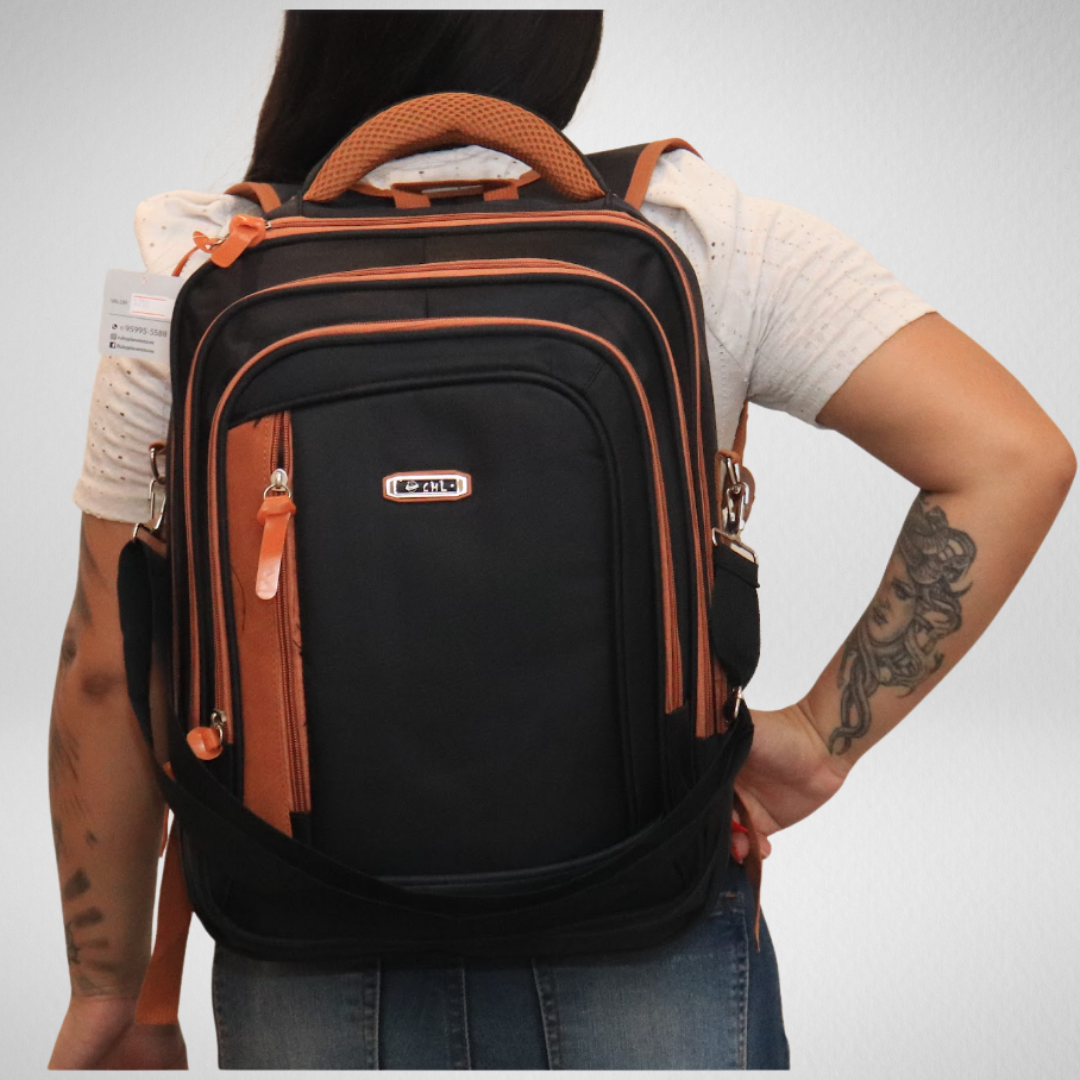 Mochila para costas e transversal